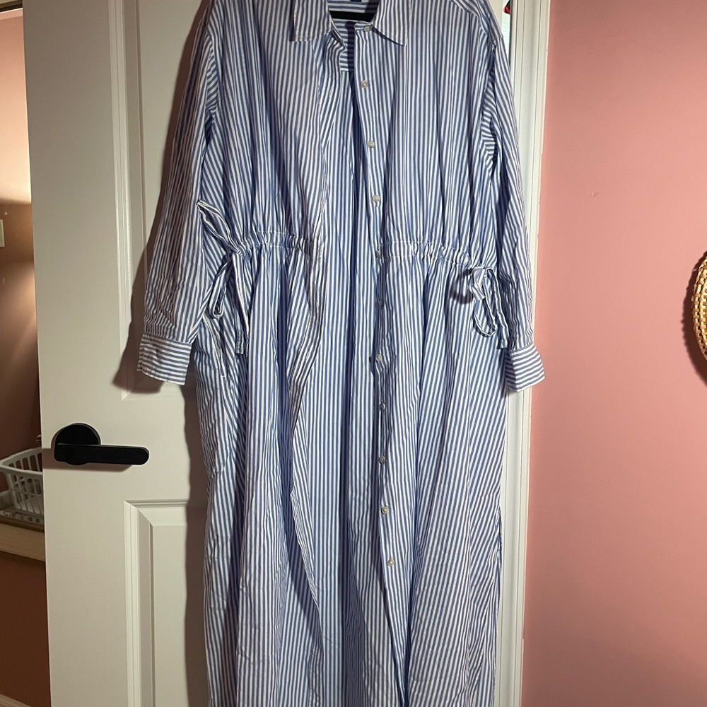 Universal Thread Blue and White Striped Dress